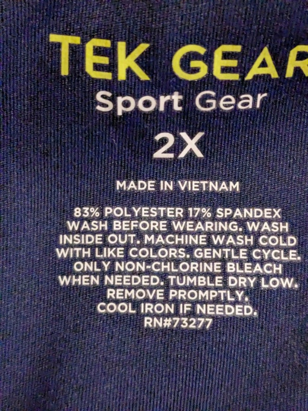FINAL MARKDOWN! TEK GEAR Navy 1/4-zip Pullover Women's 2x - Picture 3 of 5